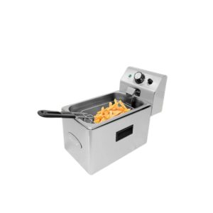 Freidora electrica 1.5 Lt de 1 cesta sobre mesa  Roccia / Mod. DZL-6H
