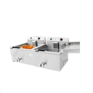 Freidora a Electrica 16Lts 2 cestas Roccia / Mod. DZL-800